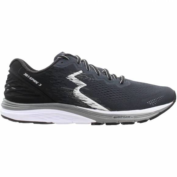 NEW 361 DEGREES men's spire 3 running shoes - medium width in ebony black - Picture 1 of 3